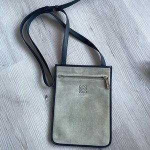 Vintage Loewe Suede and Leather Crossbody